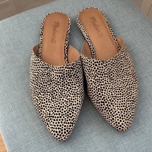 Madewell Mules animal print 7